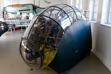 Museum Rechlin - Junkers Ju 388 Cockpit (Nachbau mit Originalteilen)